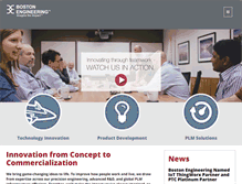 Tablet Screenshot of boston-engineering.com